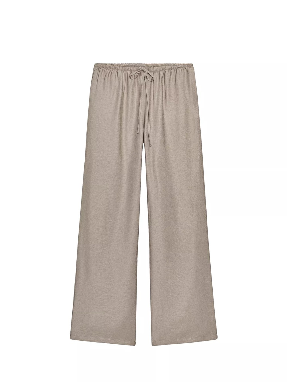 Zara Flowy Women’s Drawstring Pants Taupe Medium
